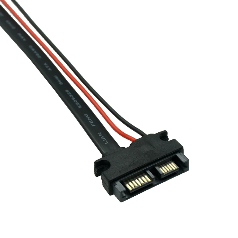 SATA 13 PIN Cable 6 inches Slimline 13 pin SATA Male to 22 Pin SATA Female Cable Adapter-SATAIII cable 30cm