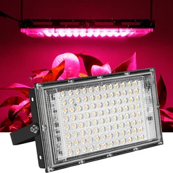 LED tam spektrum ışık büyümek IP66 50W 100W çadır pembe mor bitki lamba ile optik Lens için yüksek PPFD enerji tasarrufu Phyto ışık