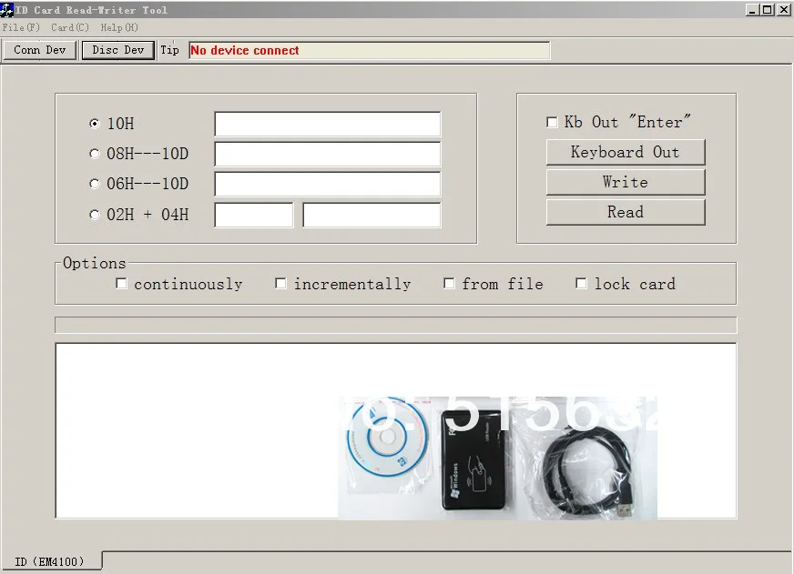 

New USB 125khz RFID Reader & Writer ID card Copier duplicate copier tag & KeyFob COPY EM4100 EM4102 Proximity T5577