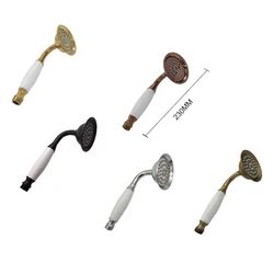 Stainless Steel Antique Brass Rose Gold Handheld Shower Luxury Bathroom Polished Matte Black Golden Hand Shower Head Replacement