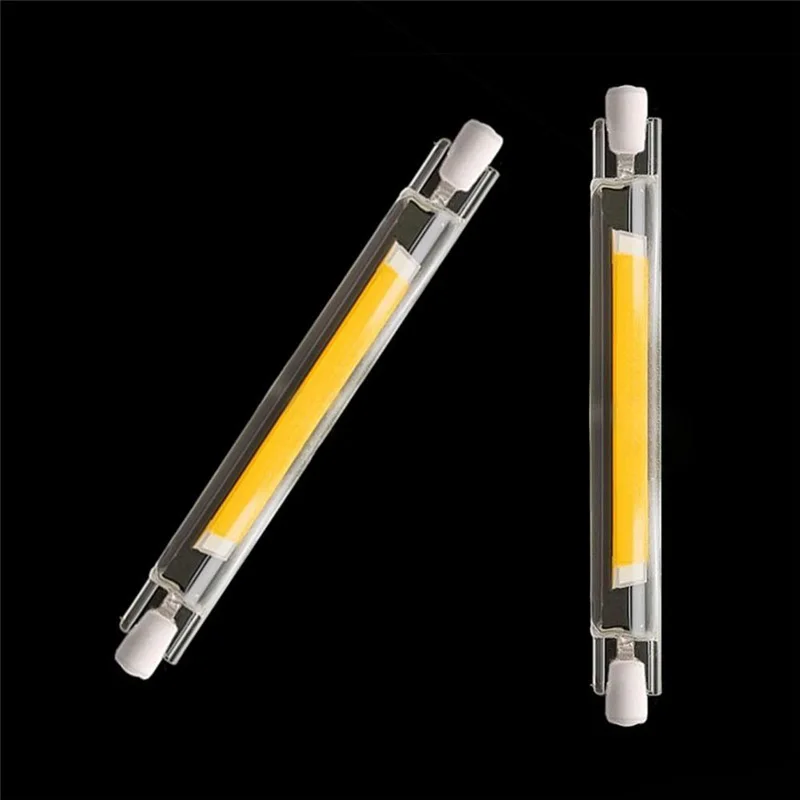 Dimmable Glass Tube J78 R7s 15W 78mm led light bulb J118 R7s cob lamp bulb 30W 118mm corn light AC 220-240V Replace Halogen lamp