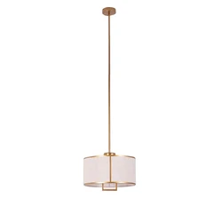 New Chinese-style Round Cloth Shade Pendant Lights Bedroom Bedside Wind Restaurant Corridor Living Room Pendant Lamps Fixtures