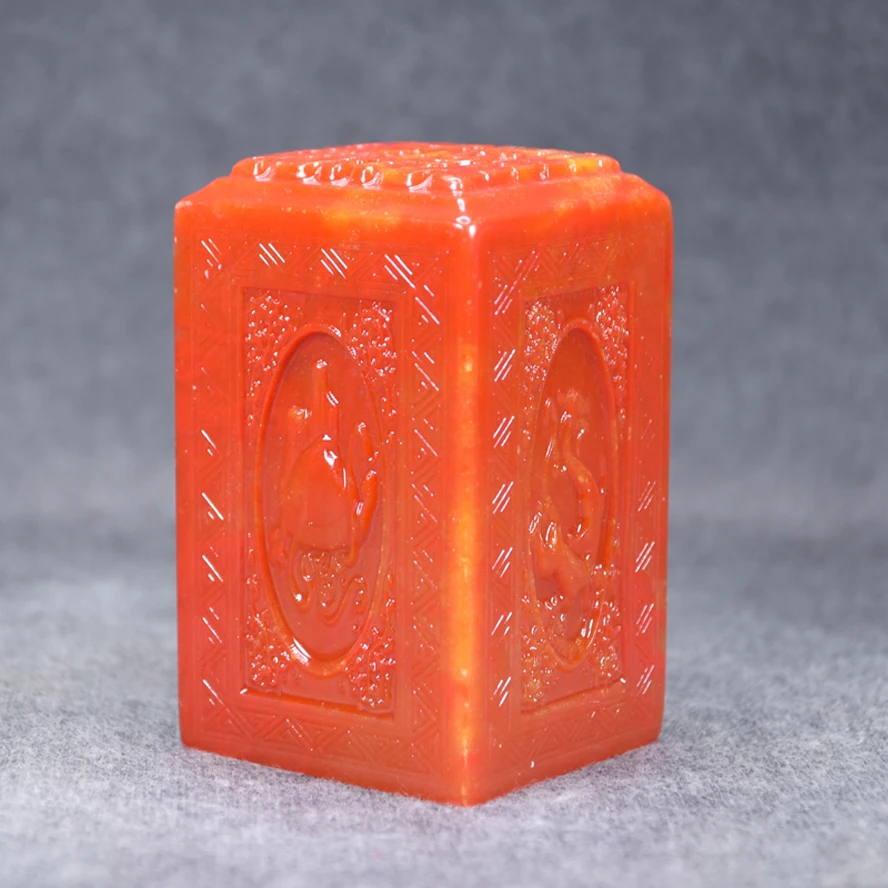 1 Piece Chinese Seal Stone of Painting Calligraphy Stamp Materials Seal Cuting Stone Art Set