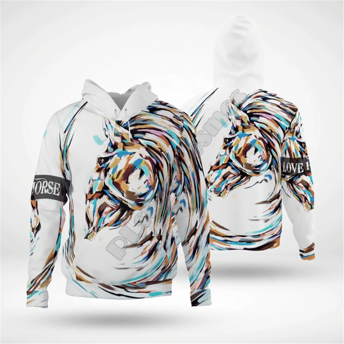 Love Horse 3D Printed Hoodies Funny Pullover Men For Women Funny Sweatshirts Animal Sweater Drop Shipping Style-7