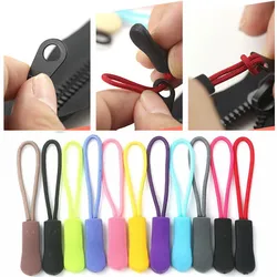 10pcs Replacement Clip Broken Buckle Zipper Pull Puller End Fit Rope Tag Fixer Zip Cord Tab Travel Bag Suitcase Tent Backpack