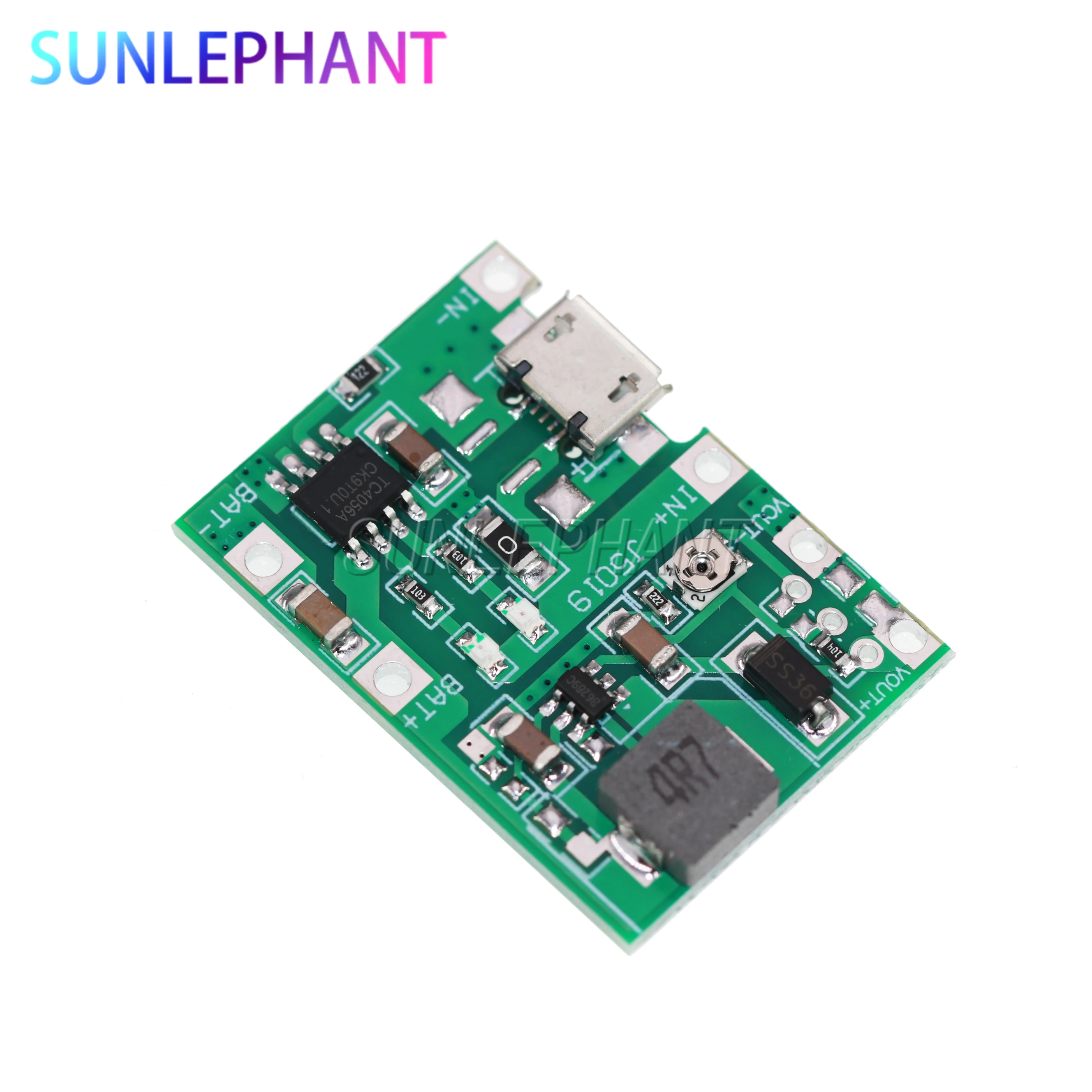 DC 3.7V 9V 5V 2A Adjustable Step Up 18650 Lithium Battery Charging Discharge Integrated Module