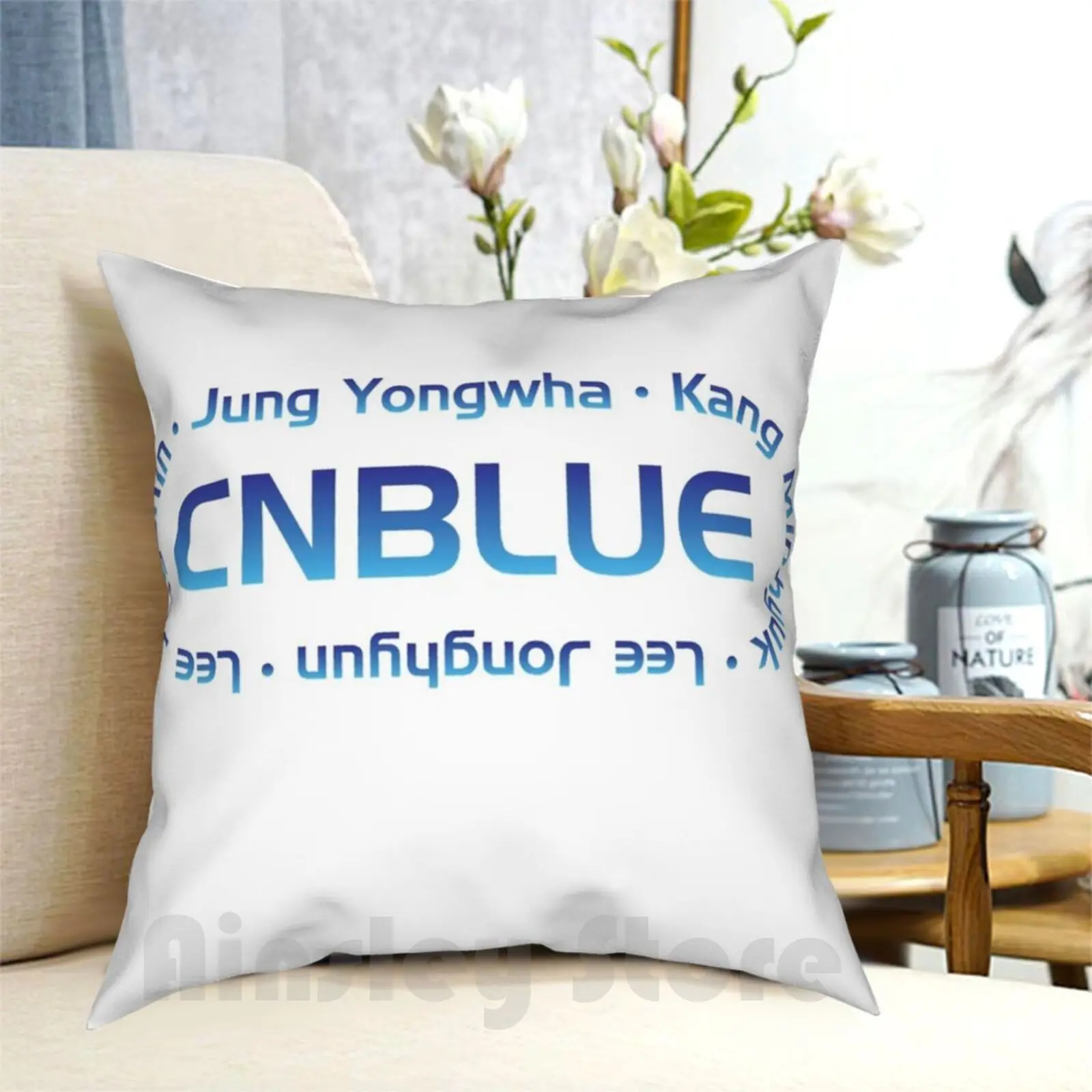 Cnblue Pillow Case Printed Home Soft Throw Pillow Cnblue Yongwha Jung Yongwha Jonghyun Lee Jonghyun Minhyuk Kang Minhyuk