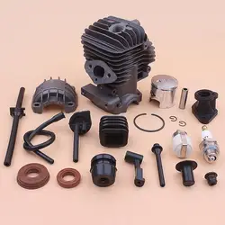 34mm Cylinder Piston Kit For Chinese 2500 25cc Fuel Oil Filter Hose Pipe Buffer Cap Seal Small Chainsaw