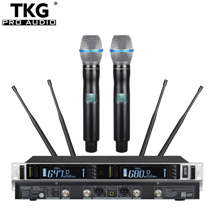 

TKG TURE DIVERSITY 640-690MHz UR-3500 uhf dual-channel wireless mic system outdoor professional audio wireless microphone