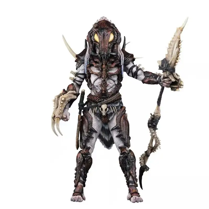 Predator VS Alien  Movie Edition Luxry Alpha Predator Alien Hunter Series Action Figure Model NECA