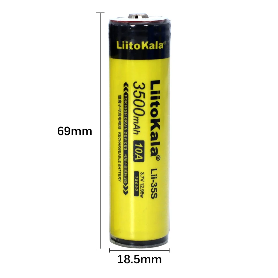 8-40pcs Liitokala Lii-35S Protected 18650 3400mAh Rechargeable Li-lon battery with 2MOS PCB 3.7V For Flashlight