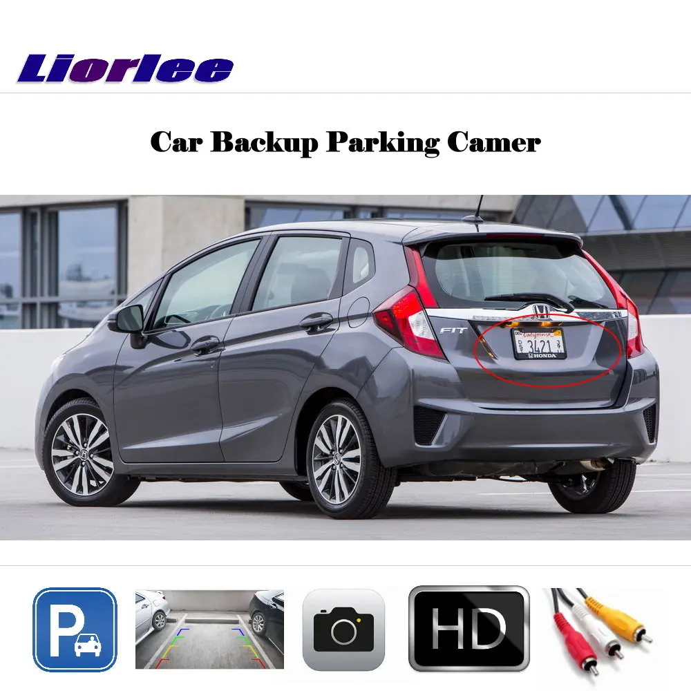 For Honda FIT 2013-2016 Car Rearview Reverse Parking Camera Display / HD CCD Rear View Backup Back CAM