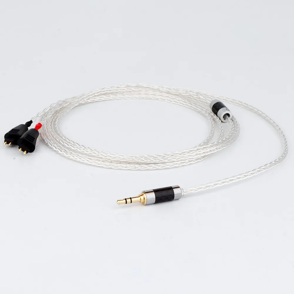 High Quality 8 Core OCC Silver Plated Earphone Cable For FOSTEX TH900 MKII MK2 TH-909 TR-X00 TH-600