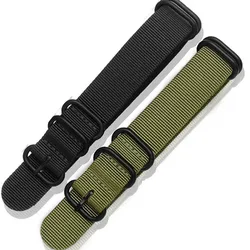 Brand Heavy duty Nylon strap 20mm 22mm 24mm Watch Band Ring Buckle For Seiko No. 5 Citizen Casio Seagull Canvas Belt