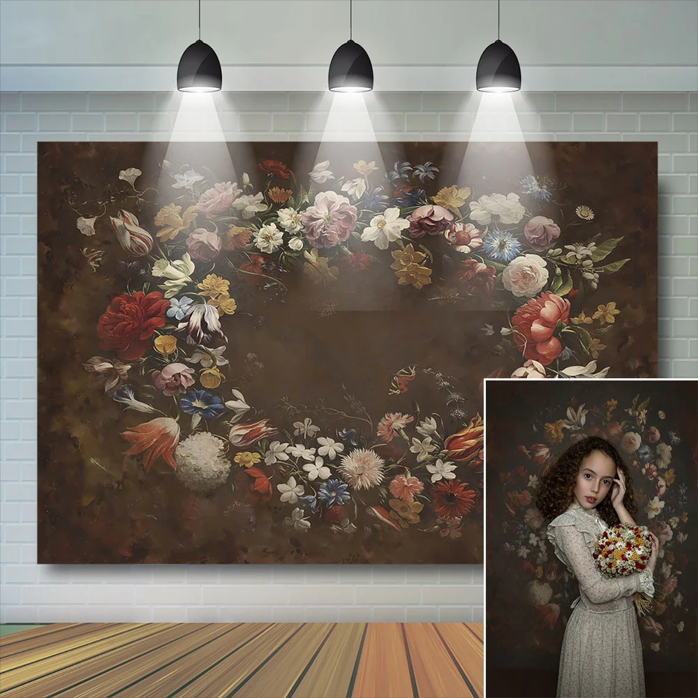 Fondo de fotografía de retrato artístico marrón rosa chica adulta foto Retro telón de fondo niño cumpleaños vinilo estudio fotográfico profesional