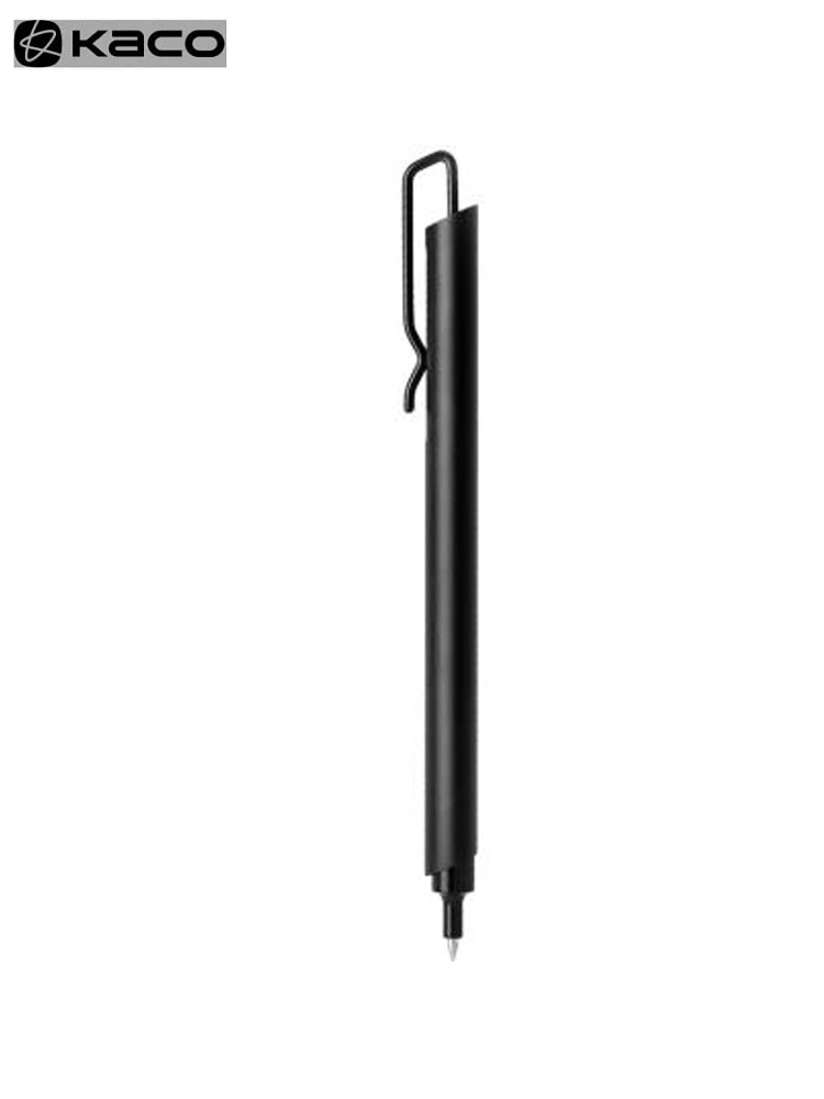 KACO Clip Metal Sign pen 0.5MM Black Ink Gel Pen KACOGREEN With Pen Clip New Design pen For Office Business With Box