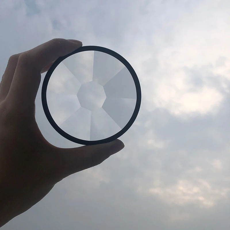 77mm Octagonal Camera Filter,Photography Foreground Blur,Film and Television Props,Glass Prism SLR Special Effects Accessories