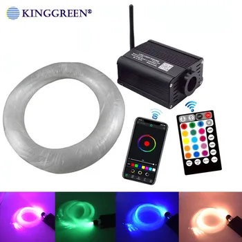 Smart Bluetooth APP 16W Auto Starry Lichter Musical Active Control Fiber Optic Lichter kits Für Optische Faser LED Beleuchtung projekt