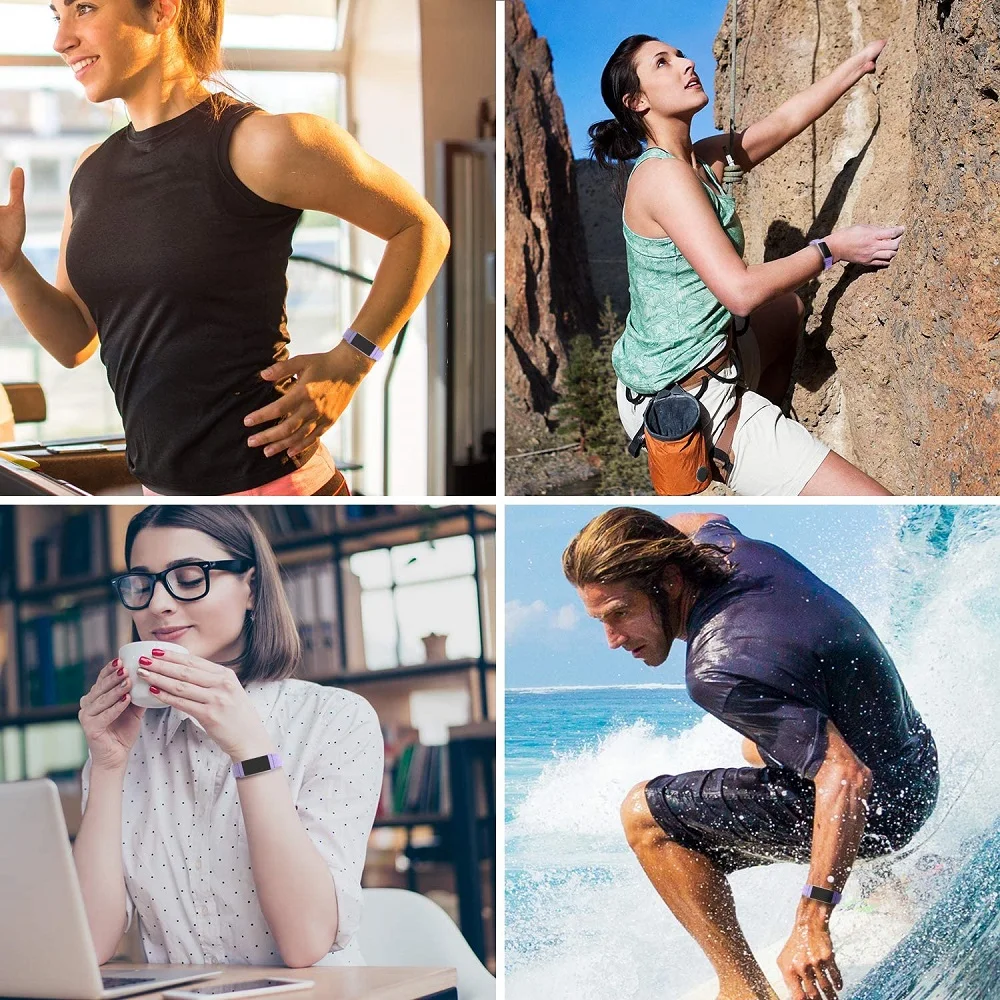 YAYUUผ้าใบทอสำหรับFitbit Charge 4 / Charge 3 / Charge 3 SE Band Soft Breathableผ้าสายรัดข้อมือ