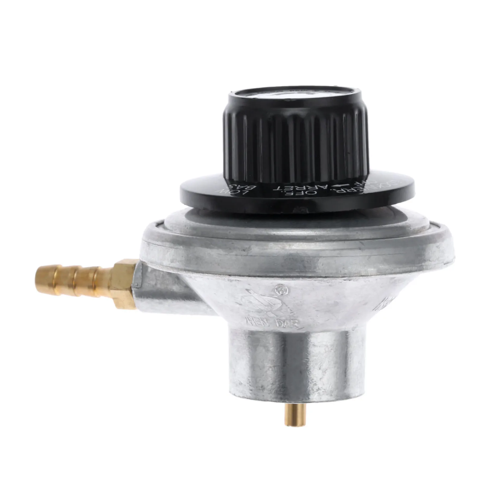 1 LB Propane Tank Gas Grill Control Valve Table Top Regulator for Backyard Grill with 1/4” Barb Connection and 1\