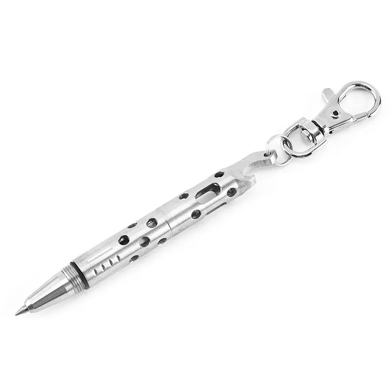 EDC Portable Tactical Pen Mini Multifunctional Tungsten Steel Hammer Self-defense Window Breaker Tool Outdoor Opener Keychain