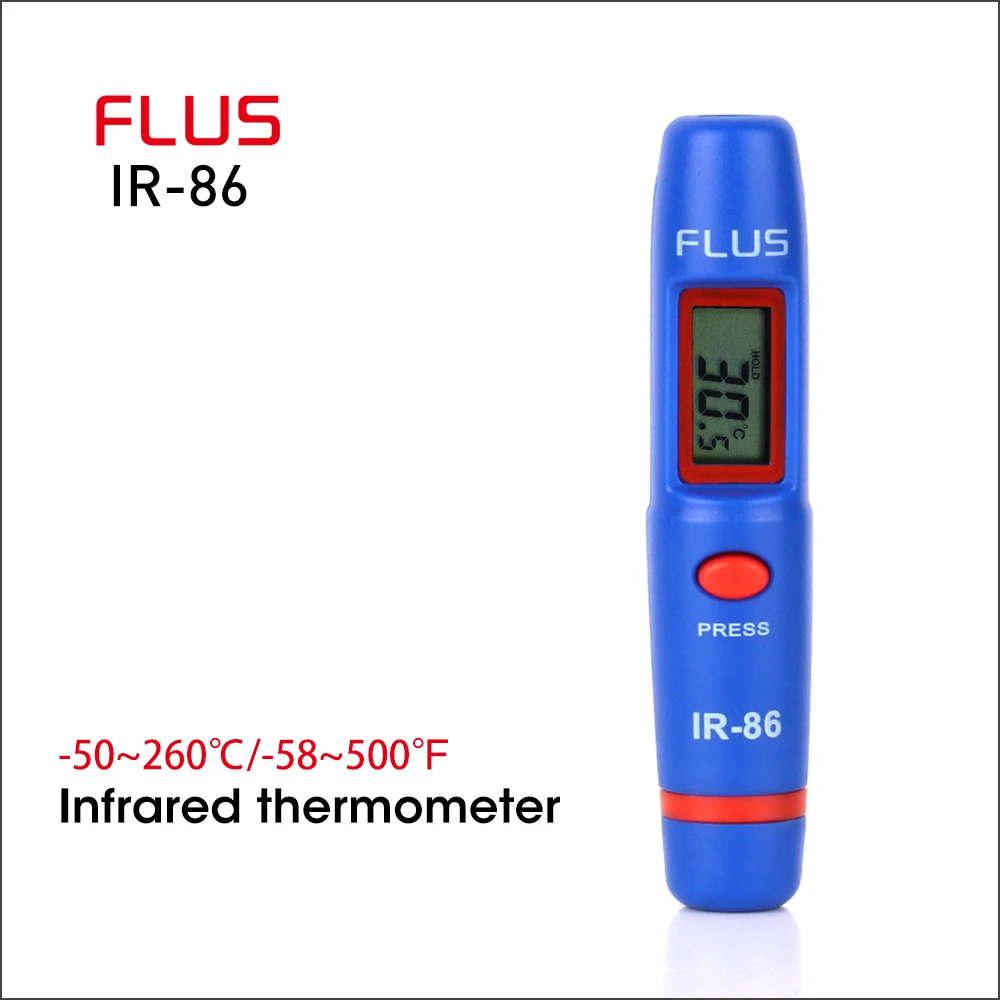 FLUS Food Cooking Laser Infrared Thermometer Mini Handheld Portable Digital Electronic Outdoor/Indoor temperature Thermometer