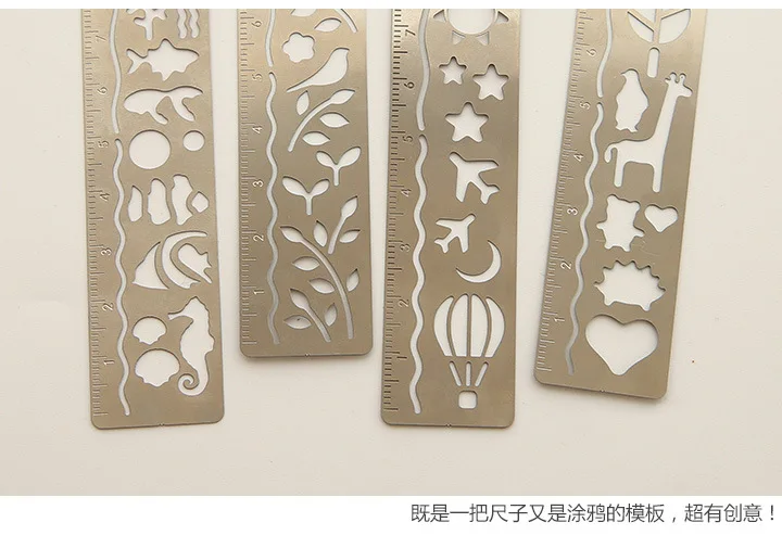 4 teile/los Nette Kawaii Kreative Pferd Vogelkäfig Hohl Metall Lesezeichen Lineal Für Student Geschenk Schule Liefert – Detail 6