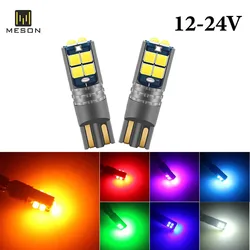 1pcs Car T10 Canbus LED W5W 3030 10SMD 12V-24V 194 168 Auto LED Car Interior Light plate Dome Reading Lamp Clearance Light 10W