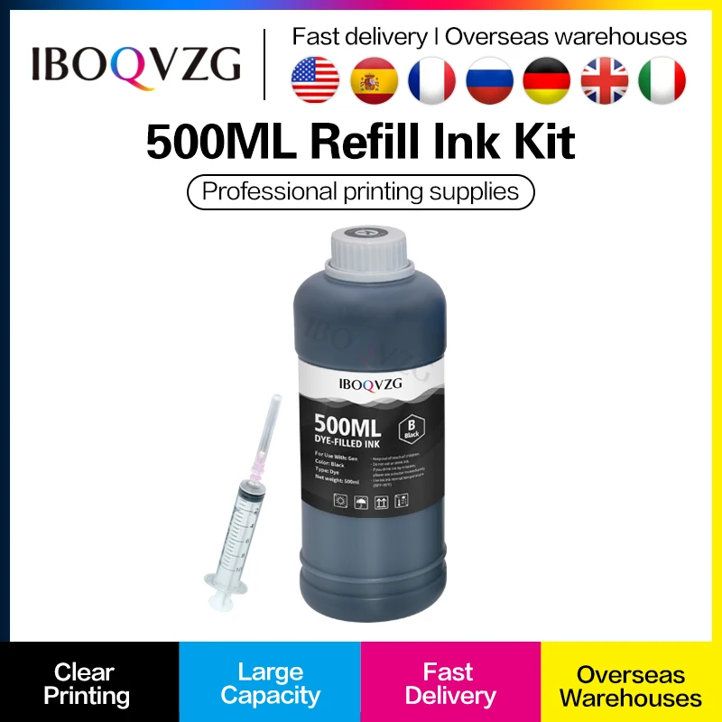 

IBOQVZG Printer Ink For HP 305 Ink Cartridge For HP DeskJet 2300 2700 4100 For HP ENVY 6000 6400 For HP 305 xl Refill Ink Kit