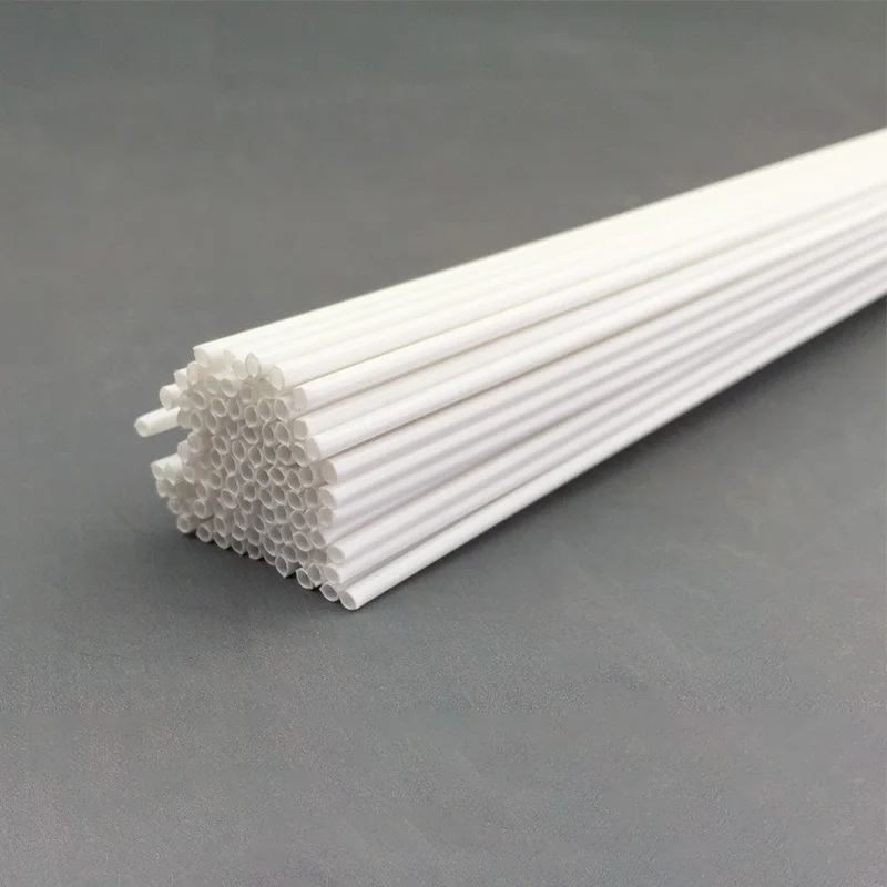 500mm ABS Plastic Tube Round Rod Hollow Tube Rectangle Plastic Rod Model Building Kit HO Scale Accessories Architecture Material