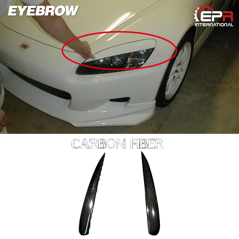 

Car Styling For Honda S2000 Carbon Fiber Headlight Eyebrow Eyelid 2pcs Tuning Car-styling