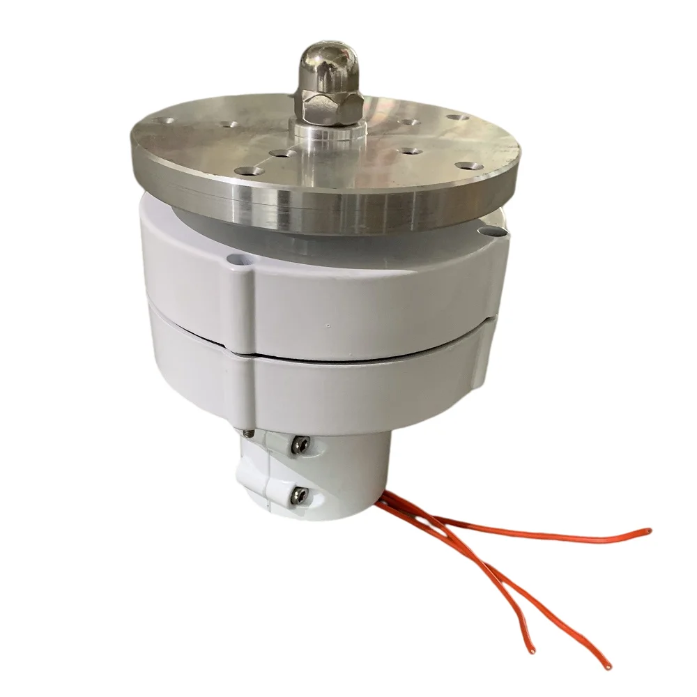 400W Vertical Axis 12V 24V 48V Permanent Magnet Generator for Wind Turbine Design with Hoop Connection and 5 Blades Plate