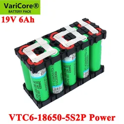 19V 5S2P 18650 VTC6 6000mAh o dużej mocy 20 amperów 21V dla śrubokręt baterii spawania uchwyt akumulator