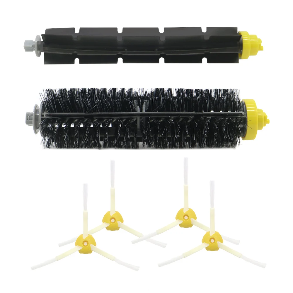 1 Bristle brush +1 Flexible Beater Brush +4 Side Brush for iRobot Roomba 600 700 Series Vacuum Cleaning Robots 760 770 780 790