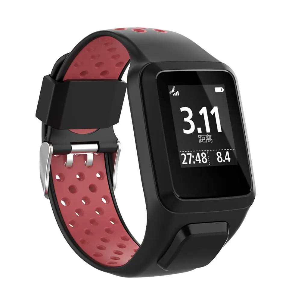 Correa de reloj deportivo para Tomtom Runner 3/2, pulsera inteligente de silicona para Tomtom Adventurer/Golfer 2/Spark/3 Music