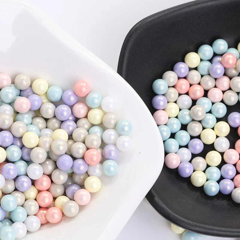 6/8/10MM Non Porous Pearls Mixed Color Diy Loose Beads Glue On ABS Nail Art Stone Jewelry Accessories Decorations Pearls