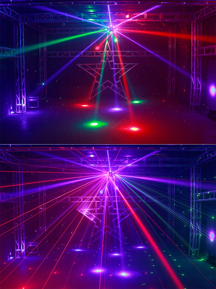 Imagem -06 - Luz de Led Rgbw em Cabeça Móvel Cabeças Projetor de Iluminação Rgb Laser Palco Dmx dj Discoteca Festa de Natal Luzes 18x10w