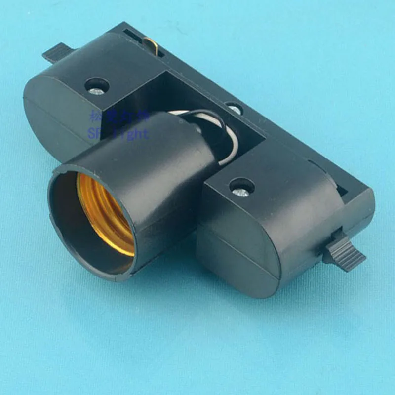 

10 шт. держатель для трекового светильника E27 для корпусветильник трекового светильника, цоколь лампы E27, 2-проводной Трековый светильник 110 В 220 В