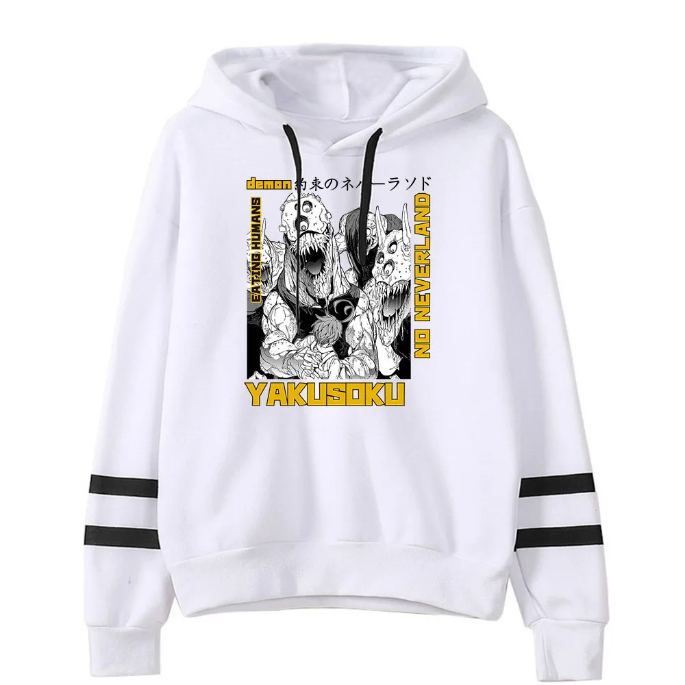 Hip Hop Fashion Brand Clothing Anime The Promised Neverland Women/Men Hoodies Sweatshirts Japanese Streetwear Casual Outerwear