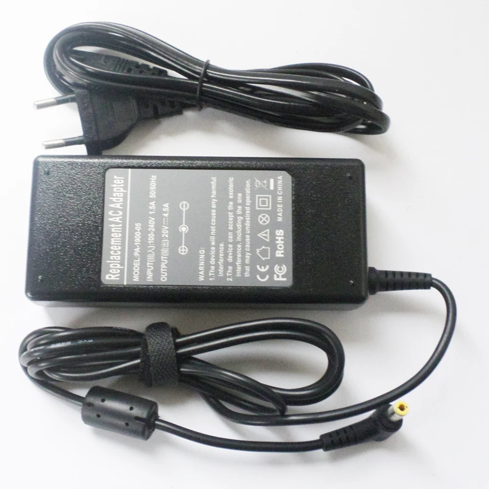 

20V 4.5A 90W Battery Charger AC Adapter For Lenovo Y480 Y550 Y560 Y460A Y460N B465 B470 B475 36200044 Laptop Power Supply Cord