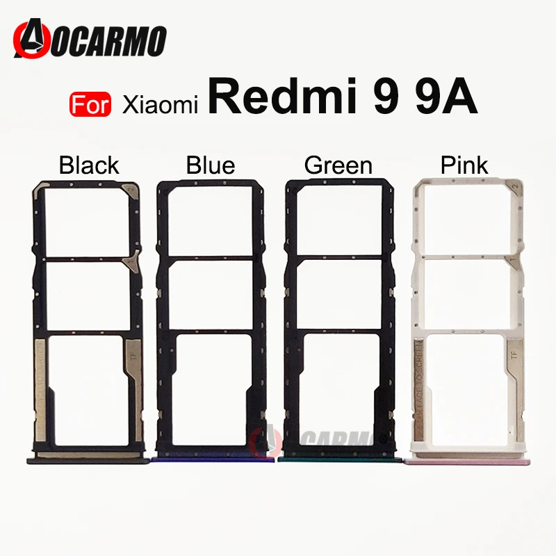 Держатель лотка для Sim-карты для Xiaomi Redmi 9 9A Redmi9 держатель слота для SIM-карты адаптер гнездо запасные части для ремонта