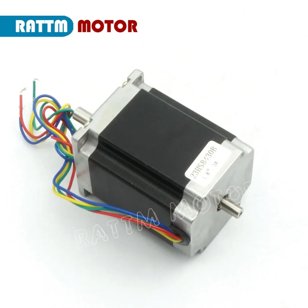 Imagem -02 - Eixos Usbcnc Nema23 Motor de Passo 270oz-in 3a 76 mm Duplo Eixo & Eixos Usb Cnc Tb6560 Usbcnc Placa Motorista Cnc Controlador Kit 4