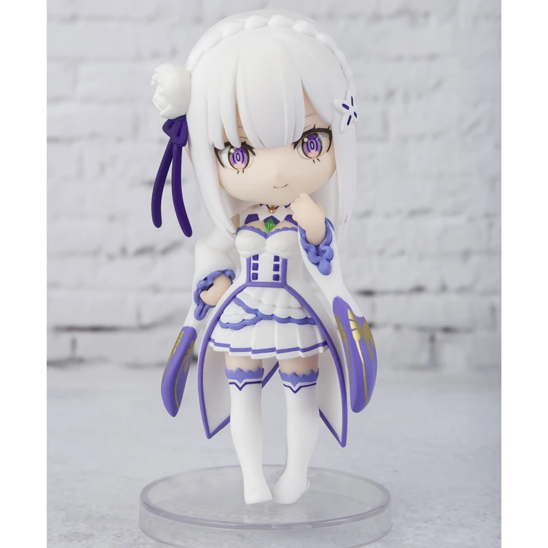 Anime Original BANDAI Re: Life In A Different World Starting From Zero Figure Emilia Echidna 10Cm PVC Action Figurine Model Toys