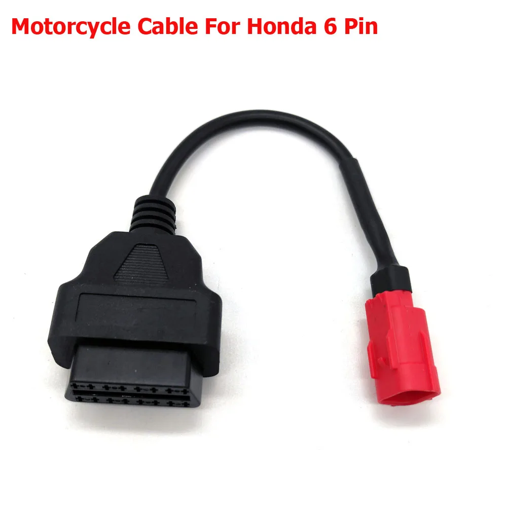 OBD Motorcycle Cable For Honda 4 Pin/6pin Plug Cable Diagnostic Cable 4Pin to OBD2 16 pin Adapter