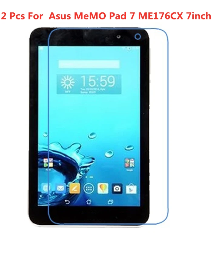 

2 Pcs Tempered Glass Screen Protector For Asus MeMO Pad 7 ME176CX ME176 Pad7 7" inch Tablet Protective Film