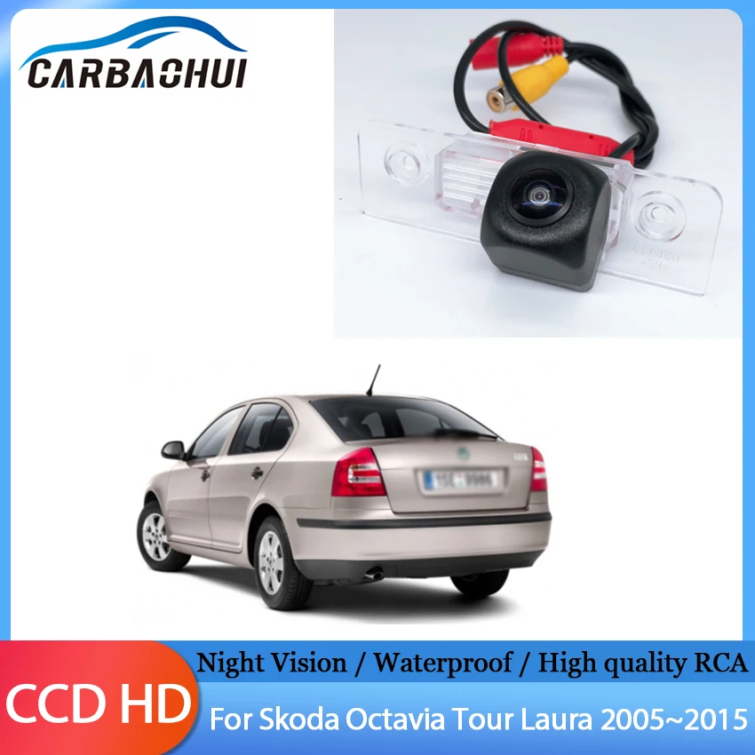 

Car Rear View Backup Reverse Parking Camera CCD HD Night Vision waterproof Camera For Skoda Octavia Tour Laura 2005~2015