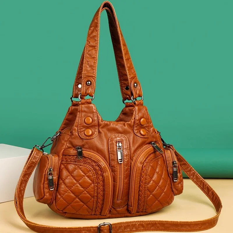 

2021 New Luxury Soft Leather Handbag Designer Women Shoulder Bag High Quality Female Crossbody bag Fashion Brand Ladies Tote Bag