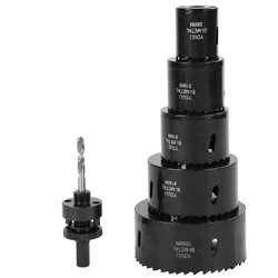 Sierra de agujero bimetálica M42, broca piloto para tubería de hierro y aluminio, 38 - 114mm