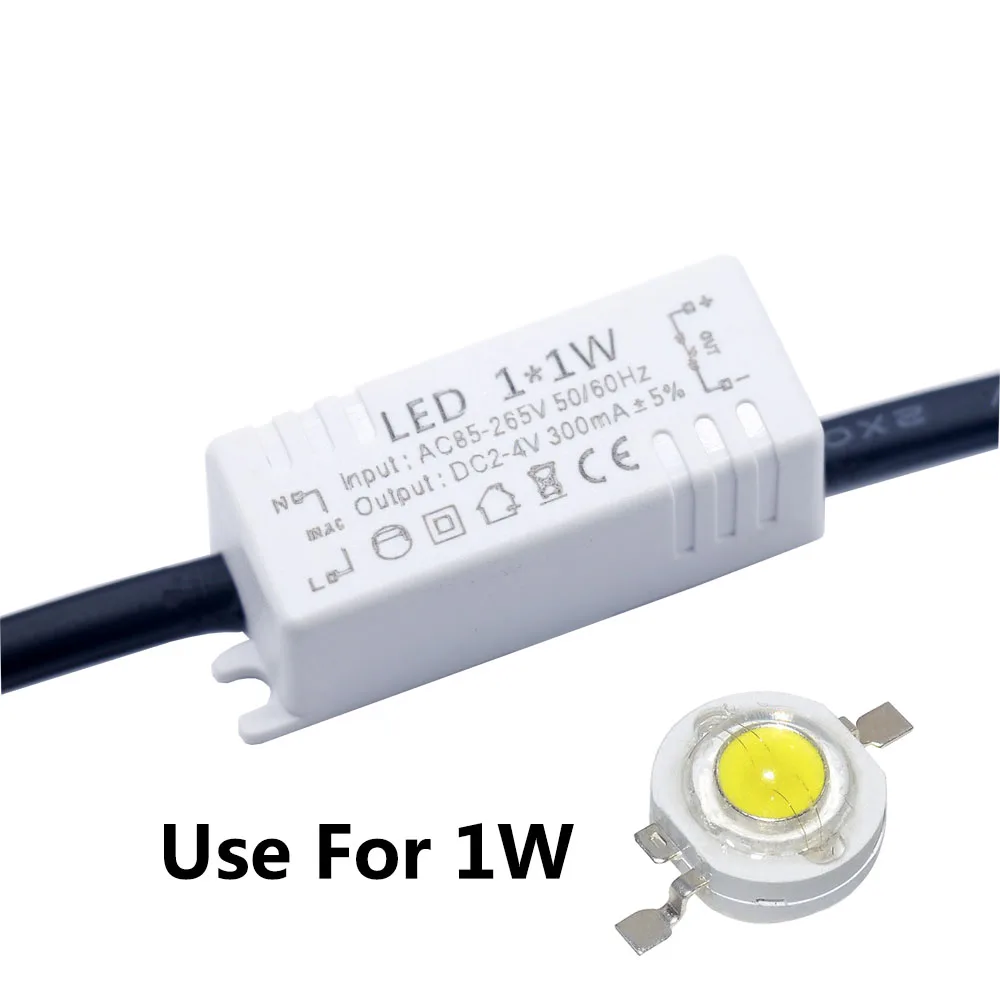 LED Driver 1*1W 300mA 1*3W 600mA DC2-4V Mini LED Power Supply Lighting Transformers Driver For LED diode crystal lamp chandelier