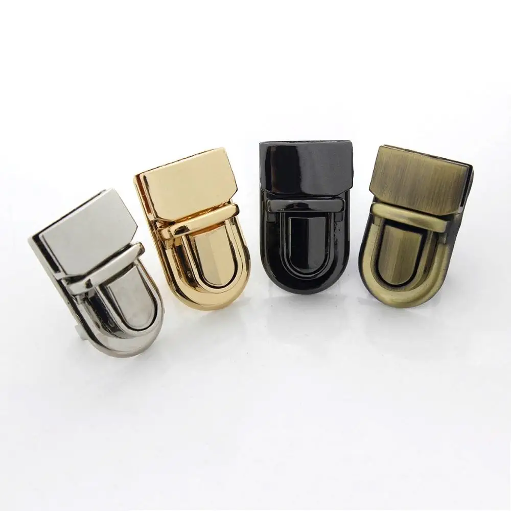 1pcs Metal Durable Buckle Tongue Lock Push Lock For DIY Handbag Bag Purse Luggage Hardware Closure Bag Parts Accessories